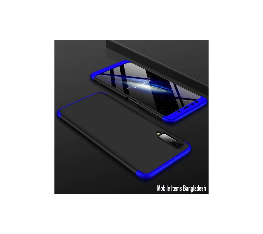 360 Degree Phone Case-Blue And Black For Samsung Galaxy A50 