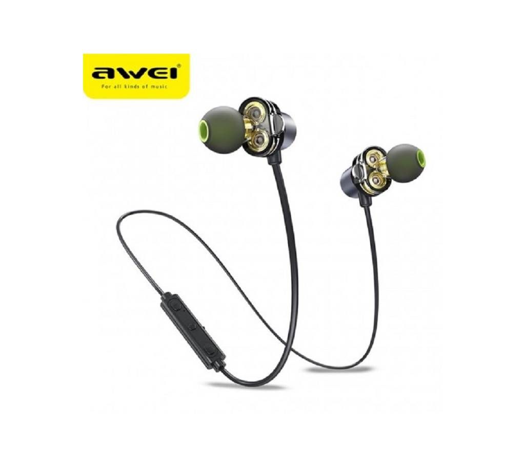 AWEI X650BL Bluetooth Earphone Neckband Waterproof ( Original )