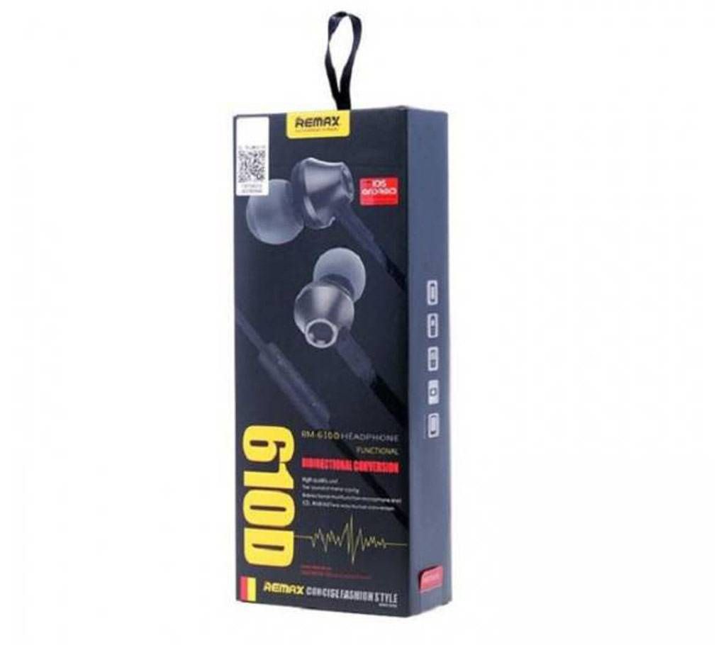 RM-610D Super Bass In-Ear Earphone - Black
