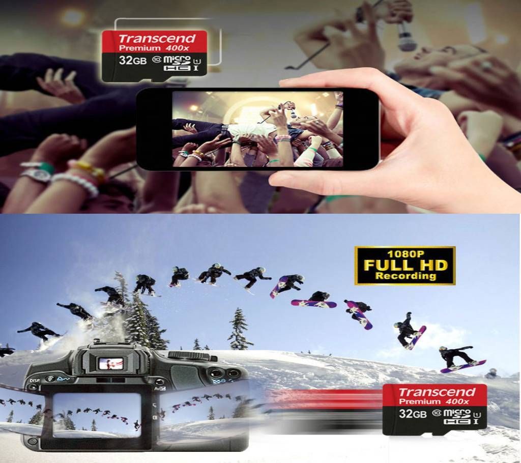 Transcend Memory Card Micro SD - 32GB Class-10