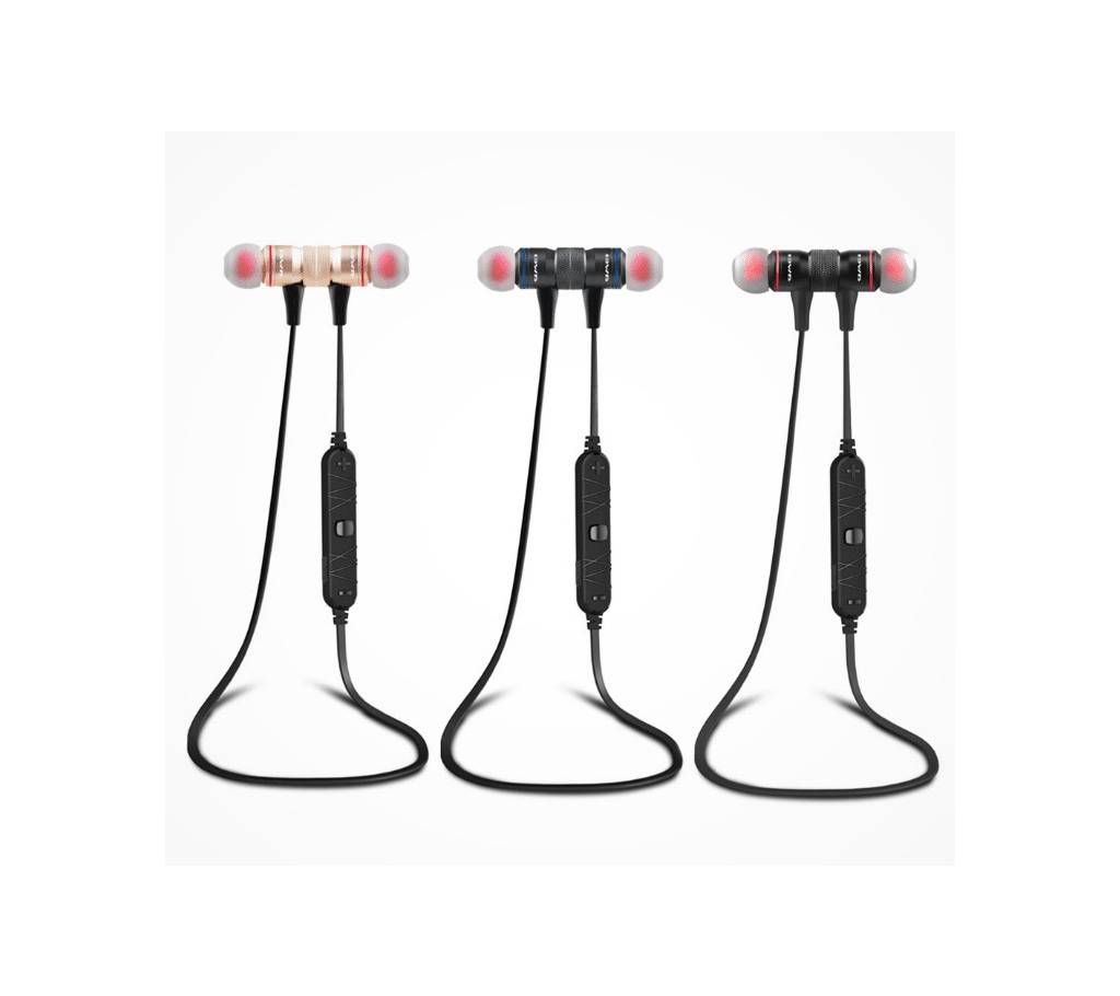 AWEI A920BL WIRELESS BLUETOOTH 4.1 SPORTS STEREO MAGNETIC EARPHONE - BLACK/ RED
