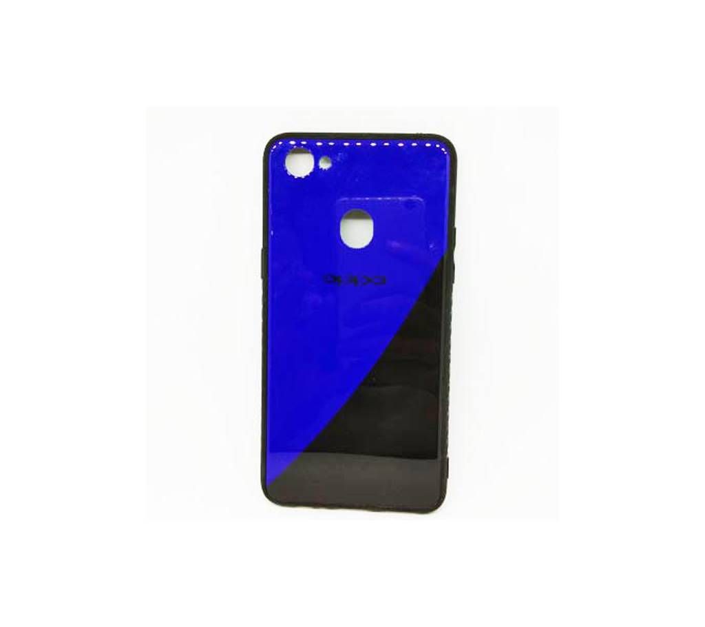 Case for oppo f7 , GUANHAO Soft TPU Bumper Tempered Glass Back Ultra Thin Gradual Change Scratch Resistant Shock Absorption Fashion Protective Case for oppo f7