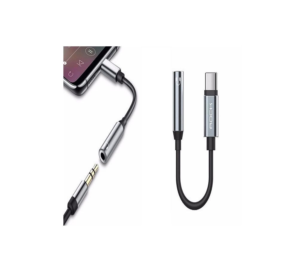 ROCK Type-C To 3.5mm Audio Cable Adaptor