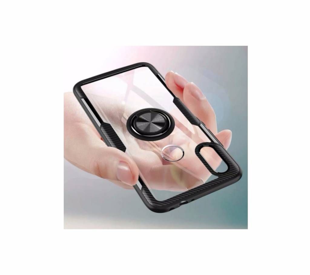 Ring Stand Magnet Transparent shockproof Protective Back Cover case for xiaomi redmi 7/7 Pro