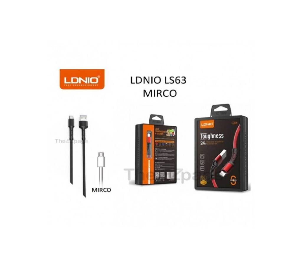 LDNIO LS63 Toughness USB Cable 2.4A Fast Charging