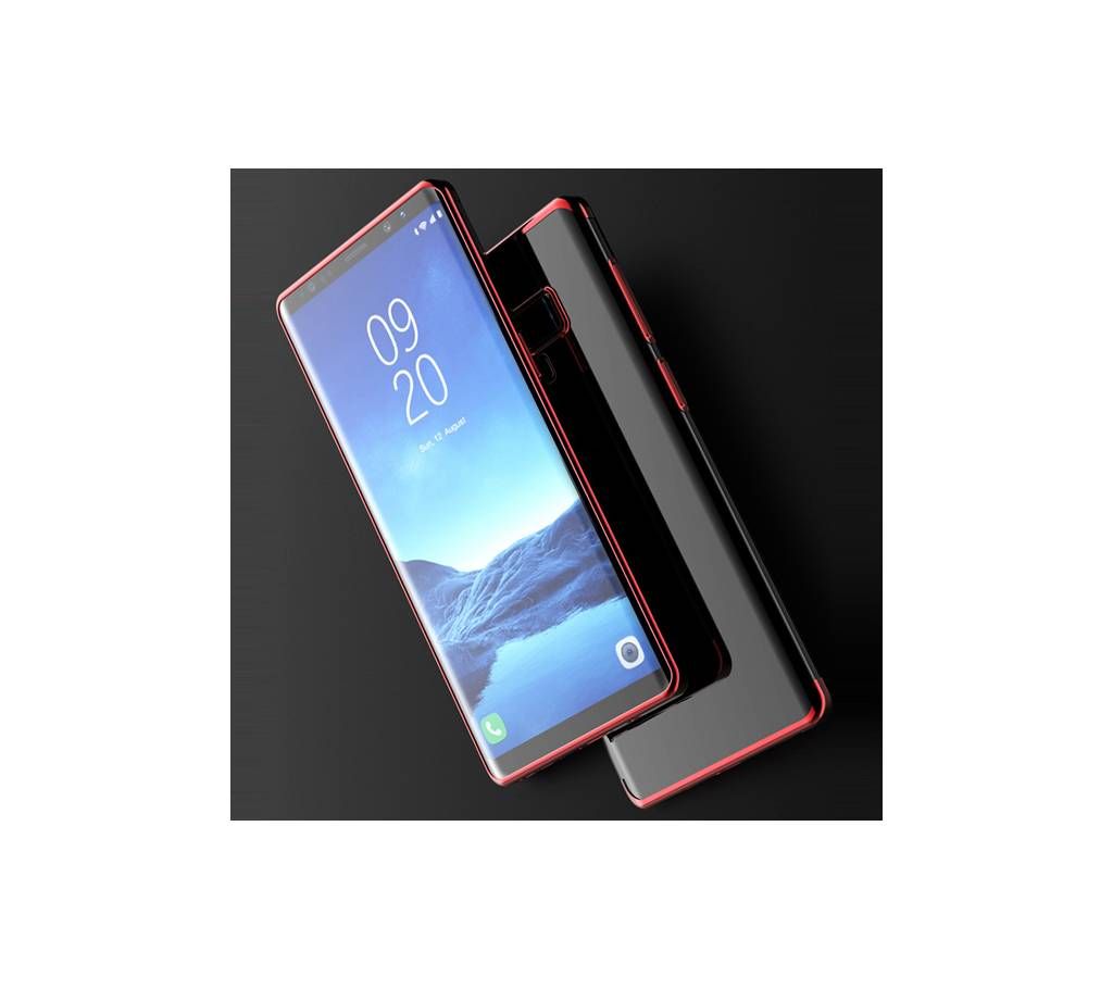 Plating Soft Clear TPU Back Cover For Samsung Galaxy S9 Plus