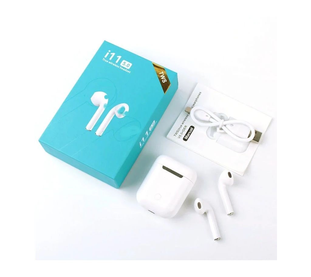 Earphones i11 TWS Bluetooth 5.0 Bluetooth Wireless Earbuds for iPhone and Android