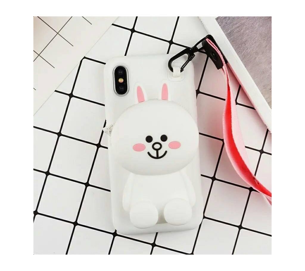 Silicon soft rubber ,Soft Case With a bag on the phone case For iphone 6/6s