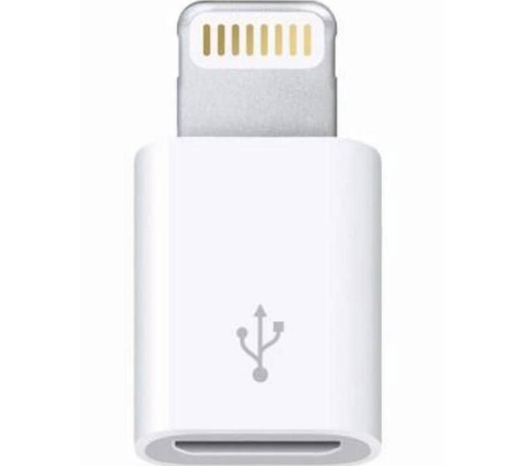 iPhone Port 2 Micro USB Converter - White