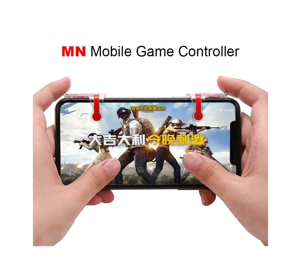 PUBG Trigger and Other Game controller - Transparent and Red