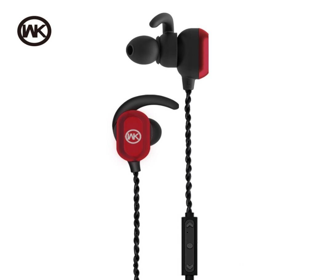 BD300 Bluetooth Earphone - Black and Red