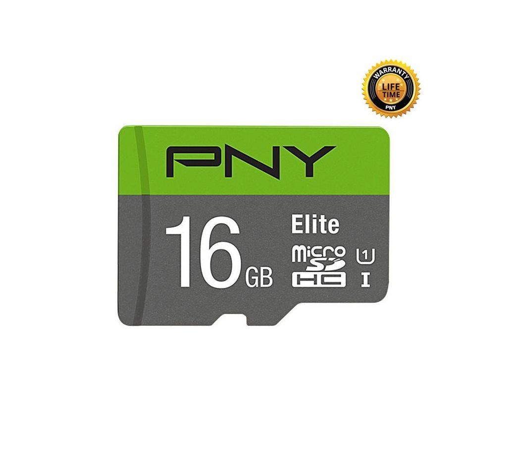 16GB Micro SD Card - Green and Grey