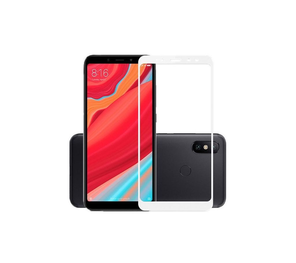 Xiaomi Redmi  S2 Full Cover Protection Tempered Glass Screen Protector 5D White