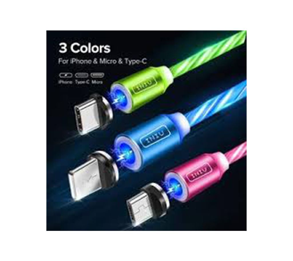 3 in 1 Lightning + Type-C +  USB charging data cable 