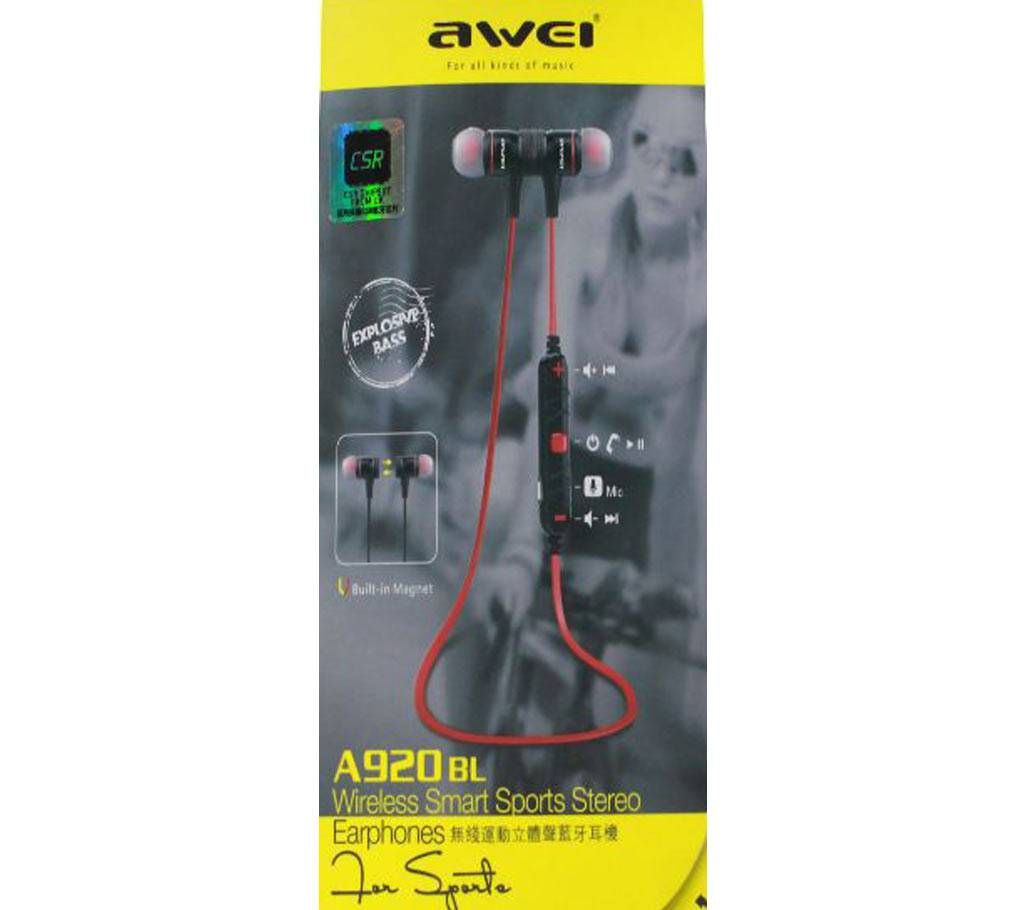 Awei A920 BL Bluetooth Earphone