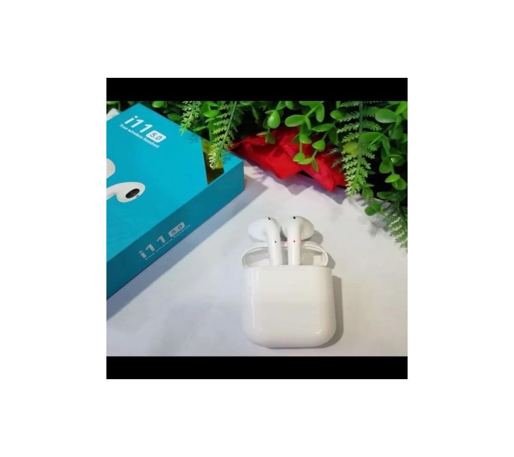 i11 Wireless Bluetooth Earbuds with Charging case -White original product