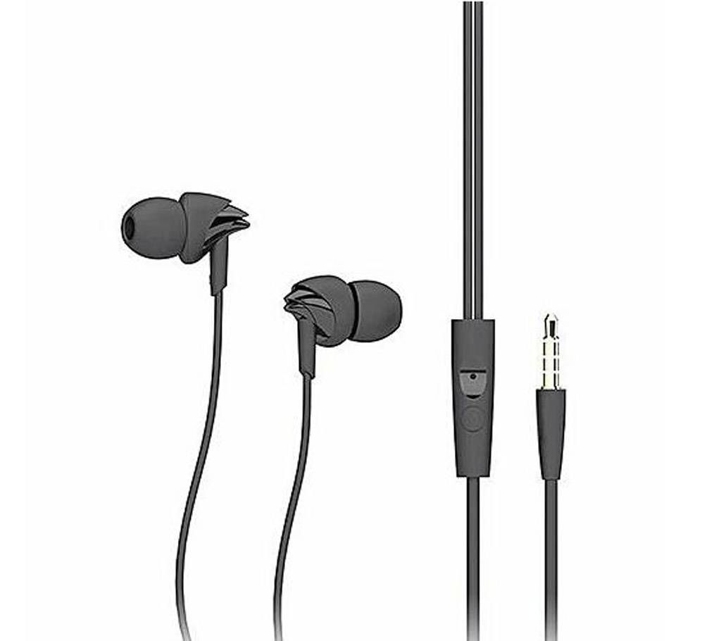 RockY1 In-Ear Stereo Headphone with Mic Control - Black