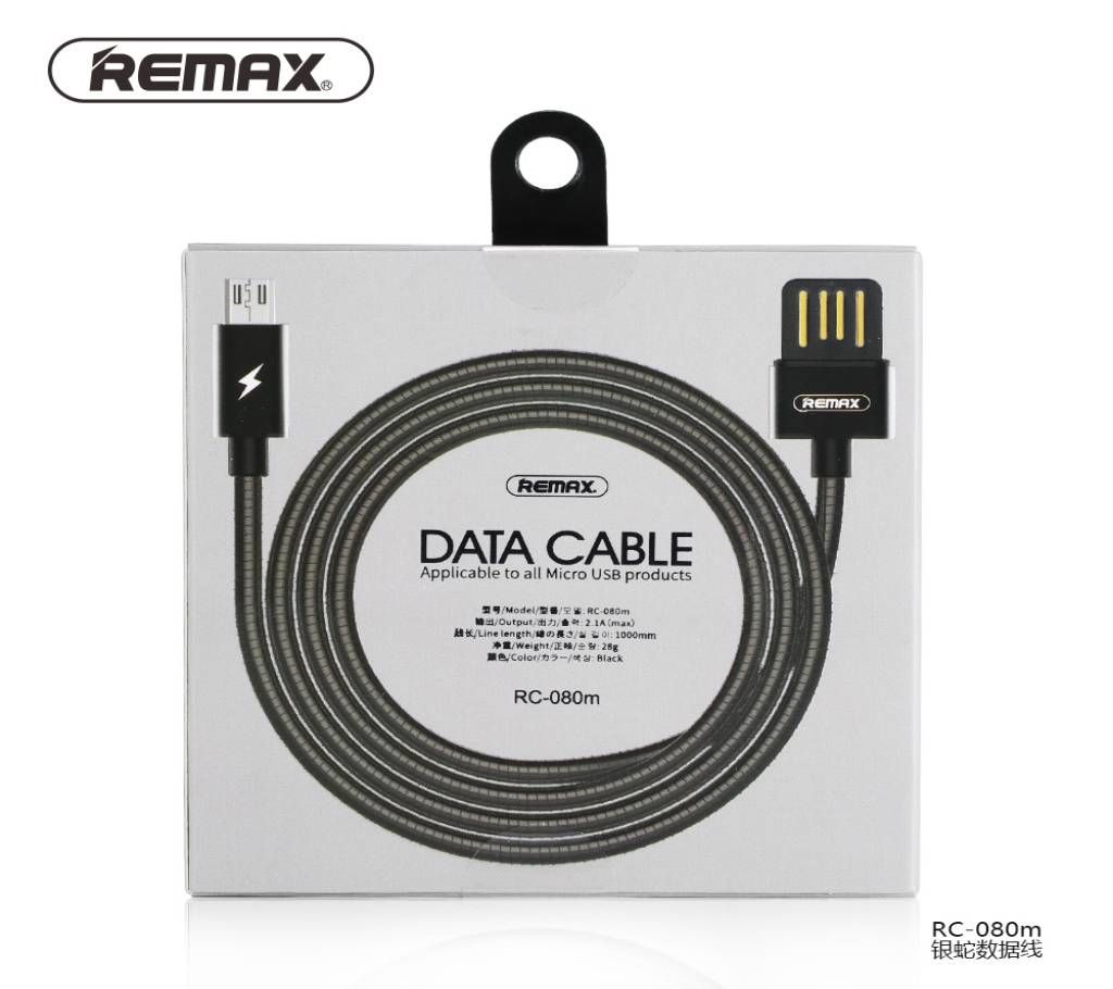 REMAX Silver Serpent Series Data Cable RC-080m for Micro