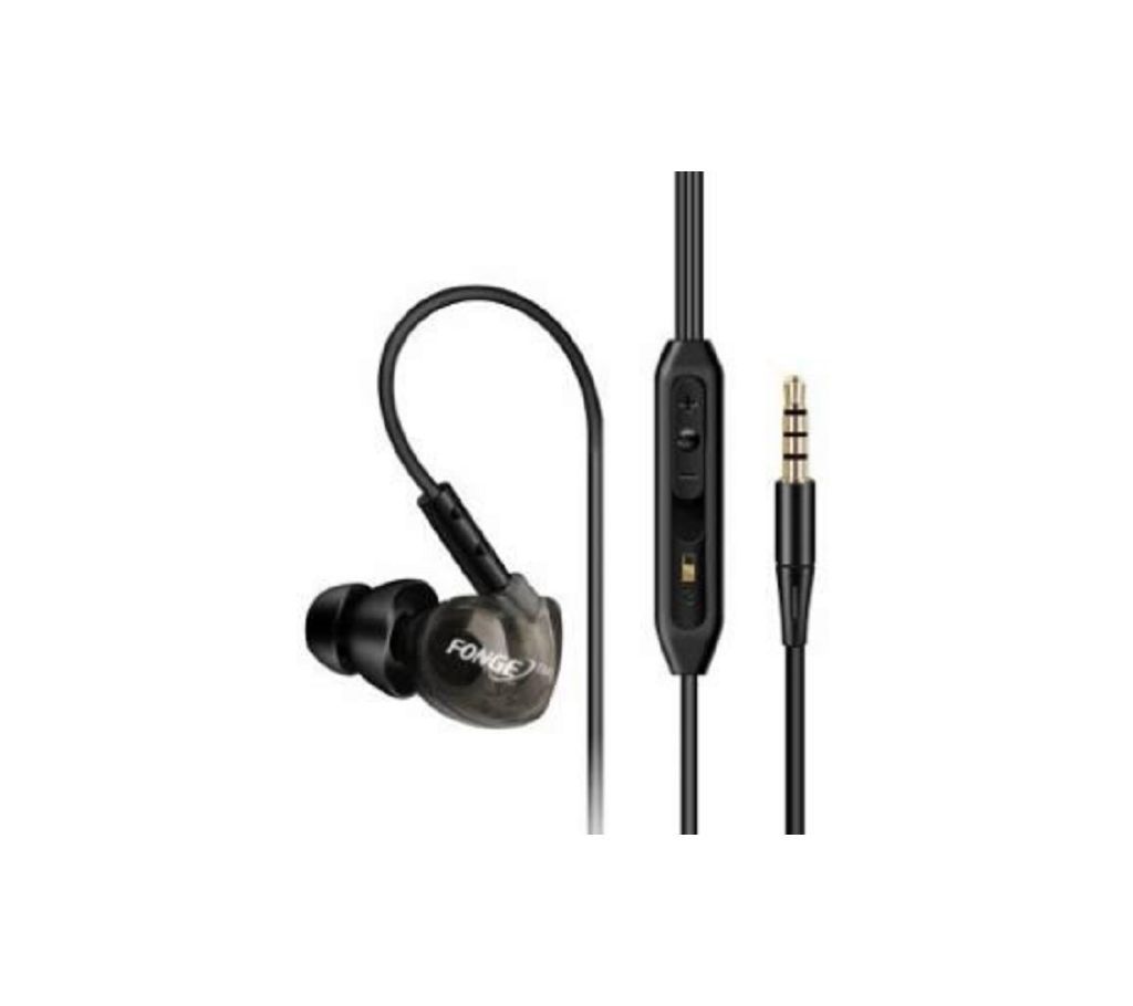 Fonge S500 Stereo Earphones Sport Running Headphones Super Bass 3.5mm Wired Headset Waterproof IPX5 Earbuds HIFI Handsfree With Mic