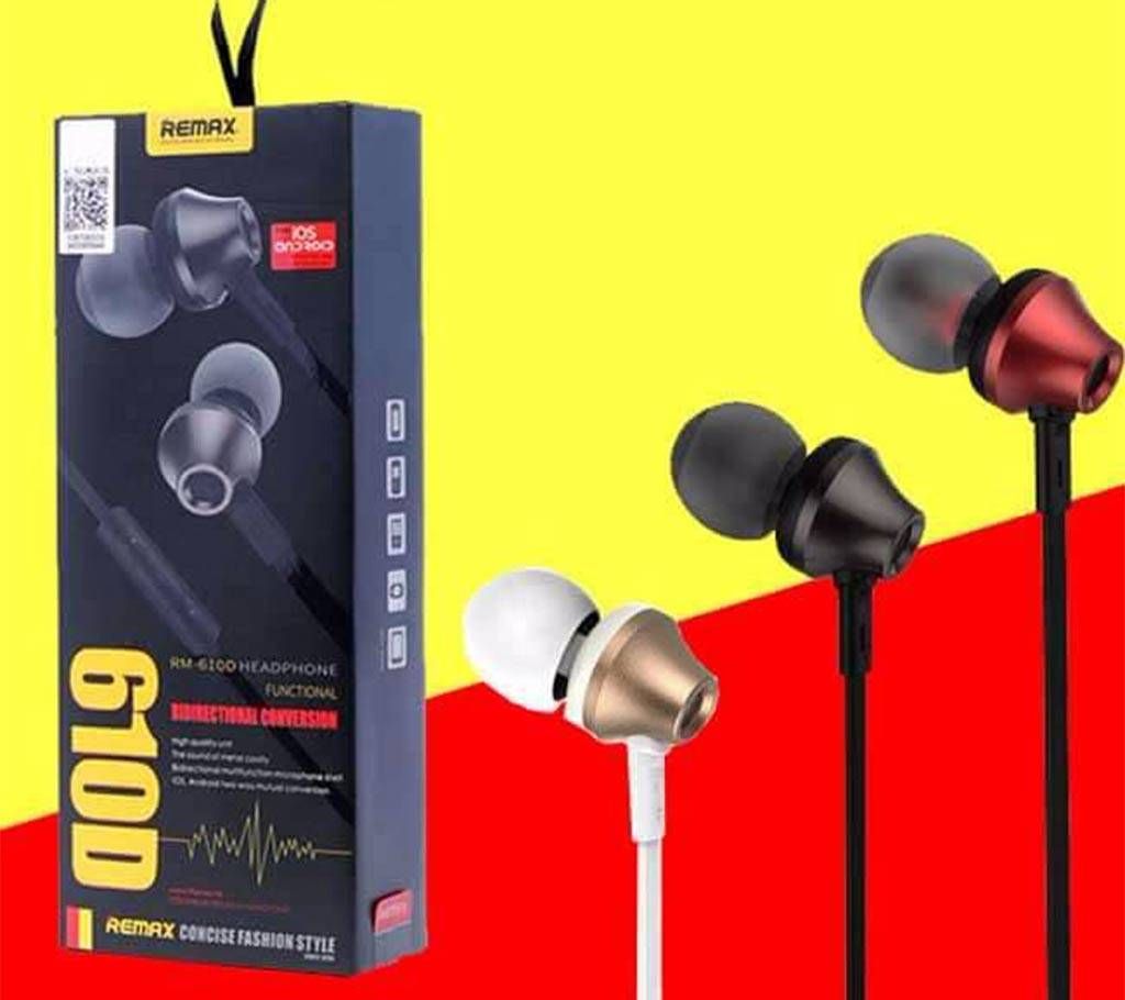 Remax RM-610D Super Bass In-Ear Earphone