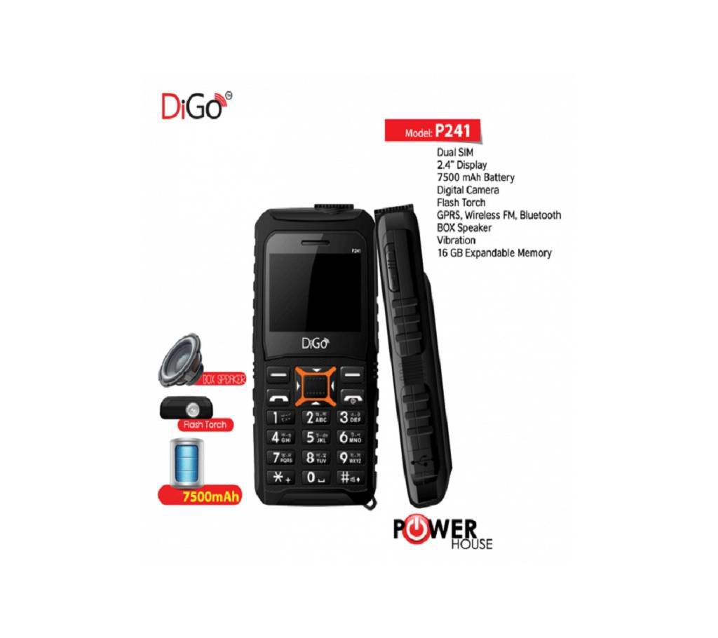 Digo P241 Power Bank Mobile 7500mah 
