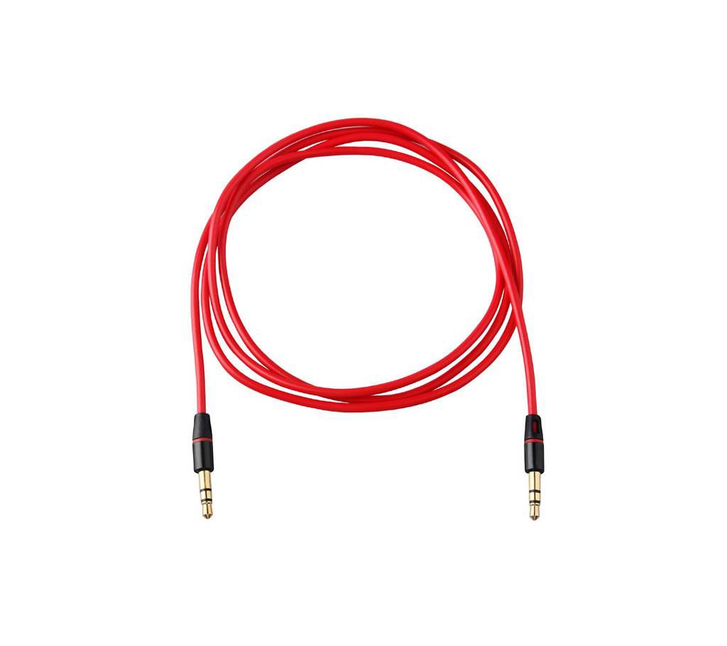 3.5mm Auxiliary Audio Music Cable - Red