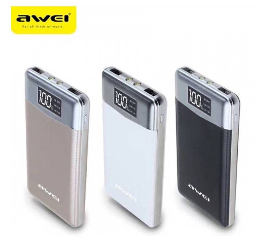 Awei P30K 10000mAh portable power bank- 1 pc 