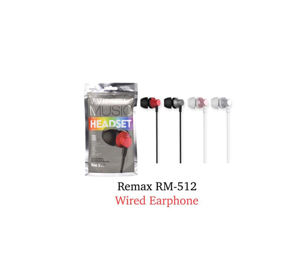 Remax Rm-512 In-Ear Headphone Earphone