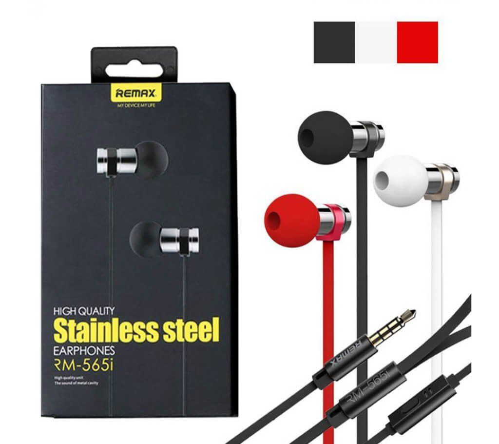 Remax Rm-565i Stainless Steel Stereo earphone 