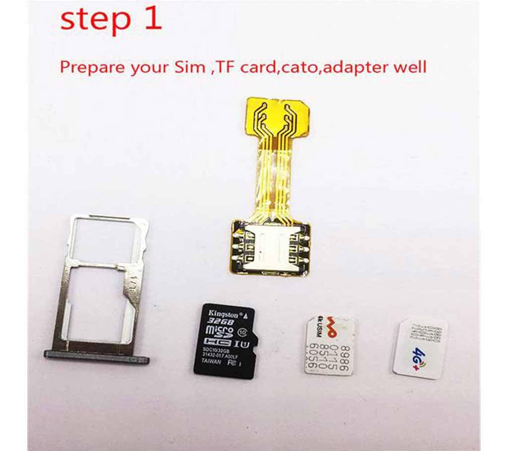 SIM Extender - Use 2 SIM and SD Card