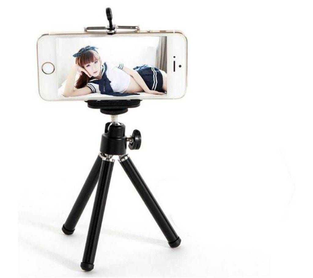 Tripod Stand for Mobile and Camera - Black