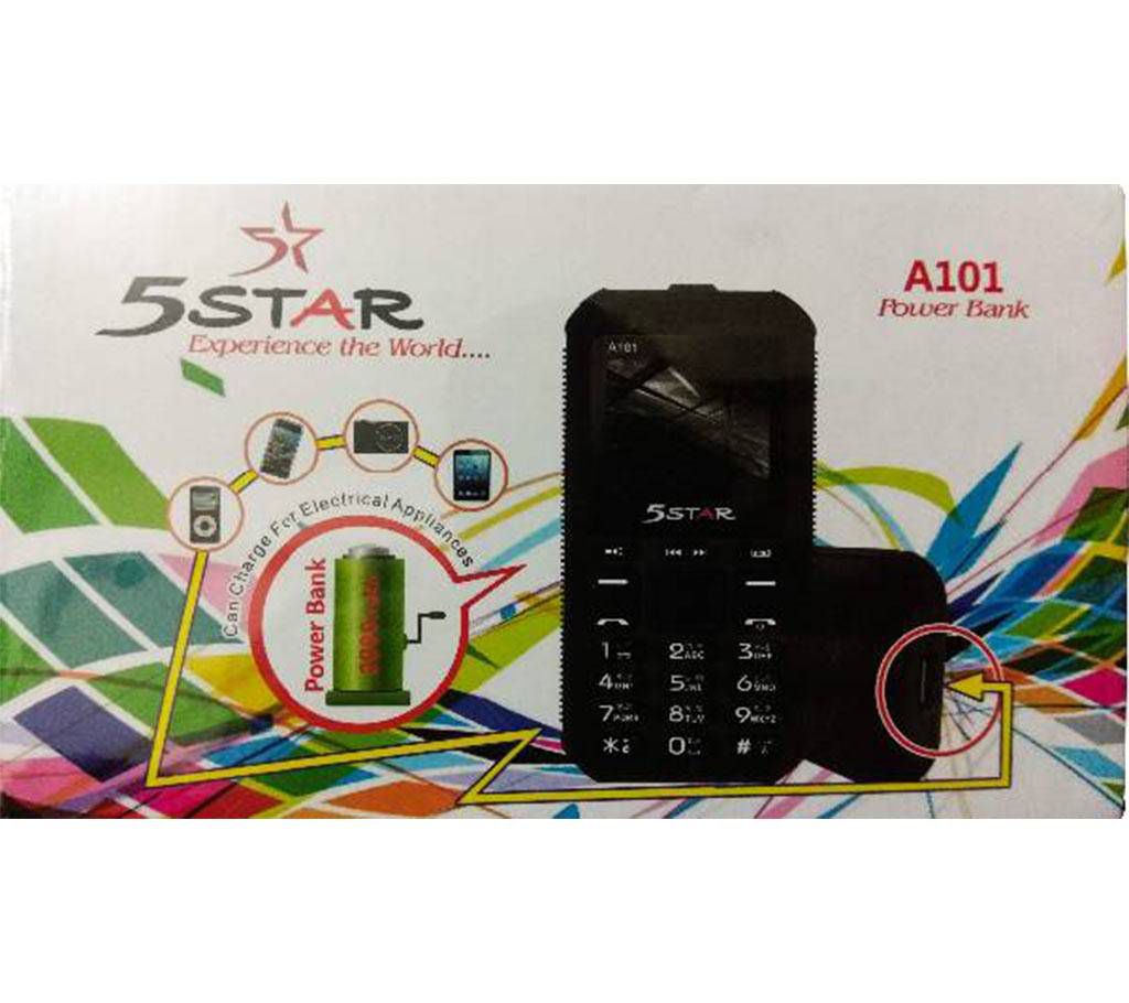5 Star A101 Power Bank Phone
