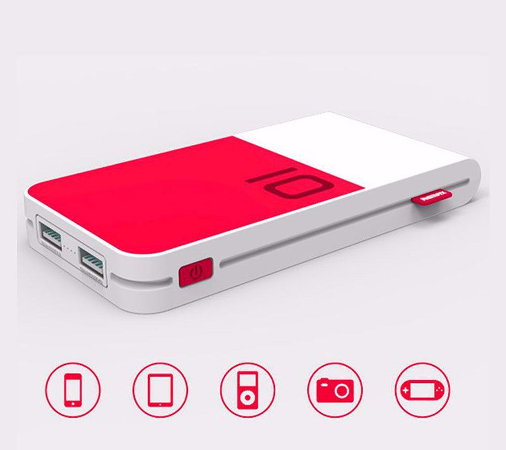 REMAX COLORFUL POWER BOX (10000mAh) -Red
