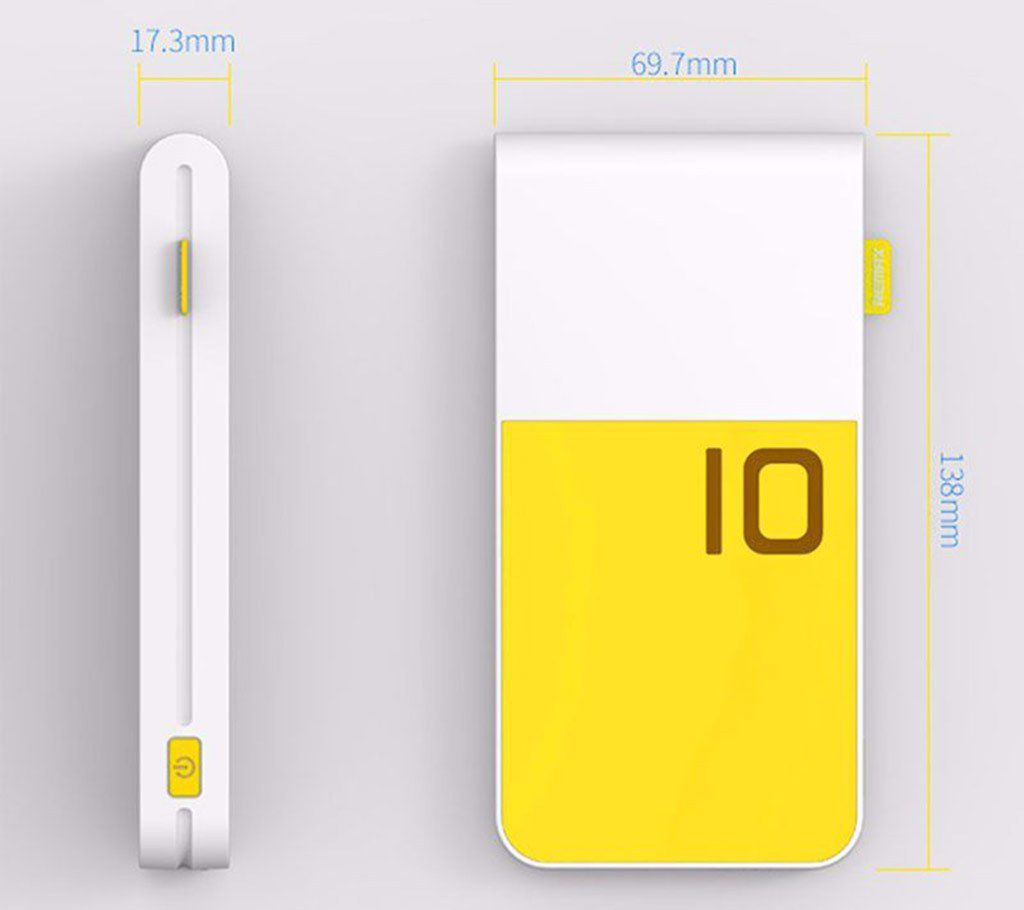 REMAX COLORFUL POWER BOX (10000mAh) -Yellow