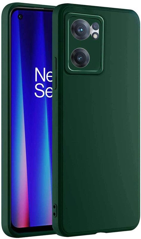 RRTBZ Back Cover for OnePlus Nord CE 2 5G  (Green, Silicon, Pack of: 1)