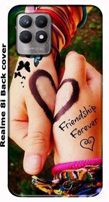 Lesend Back Cover for realme 8i  (Multicolor, Dual Protection, Silicon, Pack of: 1)