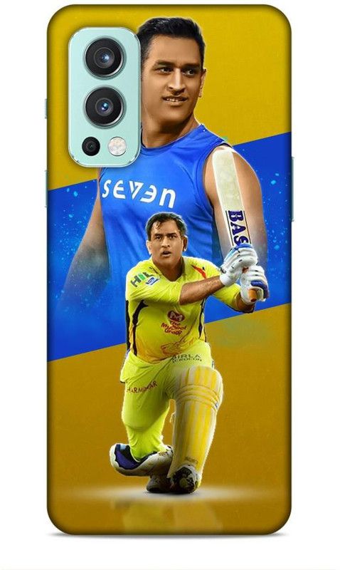 zingcart Back Cover for OnePlus Nord 2, Dhoni in practice Jersey CSK Printed Back Cover Case  (Multicolor, Hard Case, Pack of: 1)