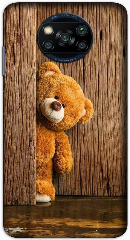 CROKIAN Back Cover for POCO X3  (Brown, Hard Case, Pack of: 1)