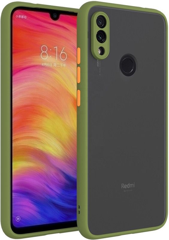 SONTY Back Cover for Redmi Note 7, Redmi Note 7S  (Green, Silicon, Pack of: 1)