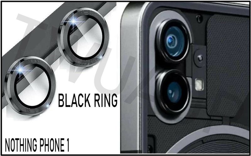 TWUAOP Back Camera Lens Ring Guard Protector for NOTHING PHONE 1 (BLACK COLOUR)  (Pack of: 1)