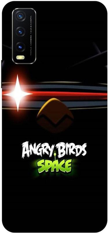 Bluvver Back Cover for Vivo Y12s, V2033, Printed Angre Brids Space Back Cover  (Multicolor, Hard Case, Pack of: 1)