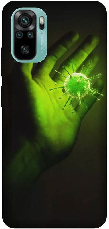 UMPRINT Back Cover for Redmi Note10/M2101K7AI Covid19 Virus Printed Back Cover  (Multicolor, Hard Case, Pack of: 1)