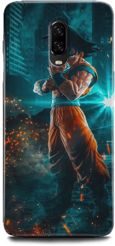INDICRAFT Back Cover for One Plus 6T, Goku, Printed  (Multicolor, Shock Proof, Pack of: 1)