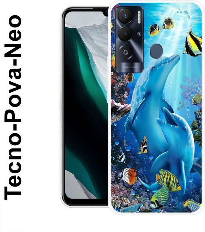 INDIALAND Back Cover for Tecno Pova Neo  (Multicolor, Grip Case, Silicon)