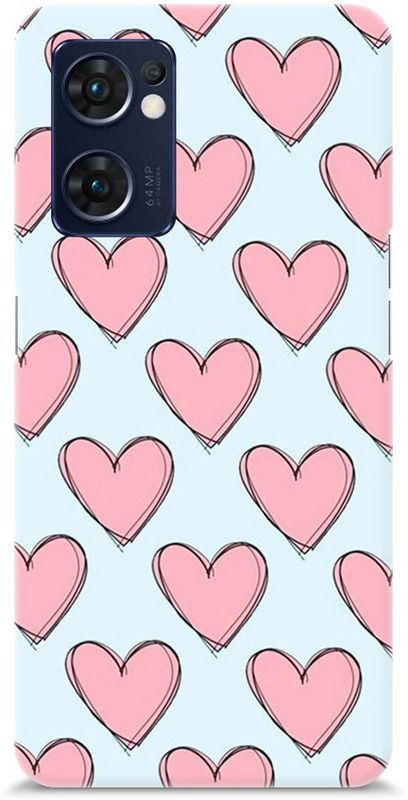 Mast Kalandar Back Cover for OPPO Reno7 5G  (Blue, Pink, Hard Case)
