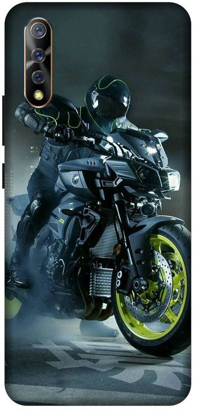 SSMORYA Back Cover for Vivo S1 Bike Printed Back Cover  (Multicolor, Waterproof, Pack of: 1)