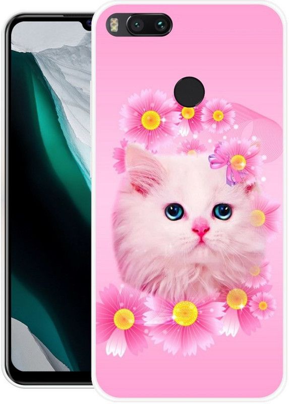 SHIVKUDI Back Cover for Mi A1  (Multicolor, Grip Case, Silicon, Pack of: 1)