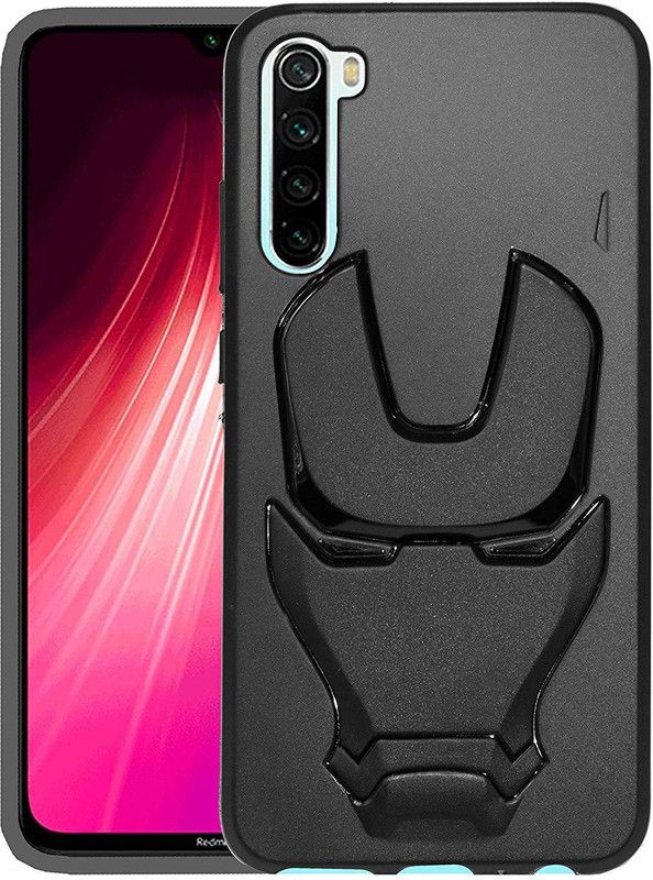 Lejaao Back Cover for Xiaomi Redmi Note 8,Cover for Xiaomi Redmi Note 8 (Iron Man - Black)  (Black, Shock Proof)