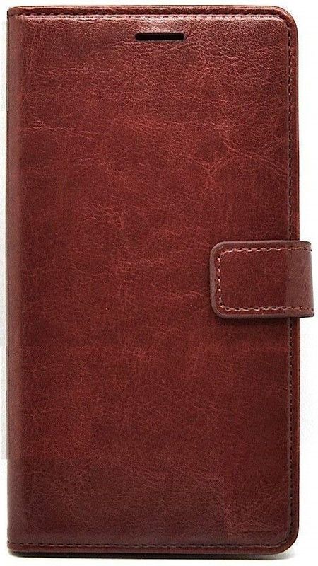 SAMARA Flip Cover for Mi Redmi Y1  (Brown, Dual Protection)