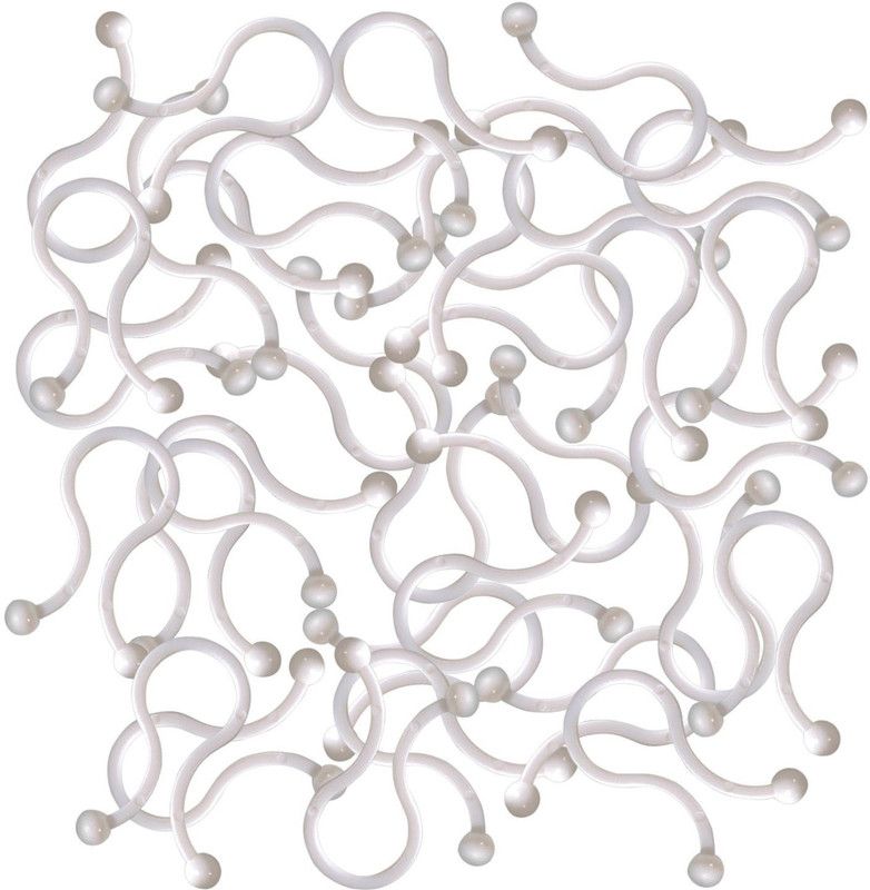 Vastra U Shape Nylon Round Tips Twist Lock Cable Tie, Pack Of 30 Cable Protector  (White)
